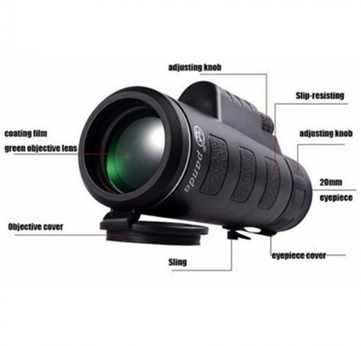 Extra Long Distance 1600M/9800M Monocular Low Light Night Vision High - Angle Telescope Monocular