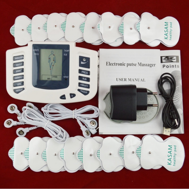Electrical Stimulator Full Body Relax Muscle Massager Pulse tens Acupuncture with therapy+16 pads