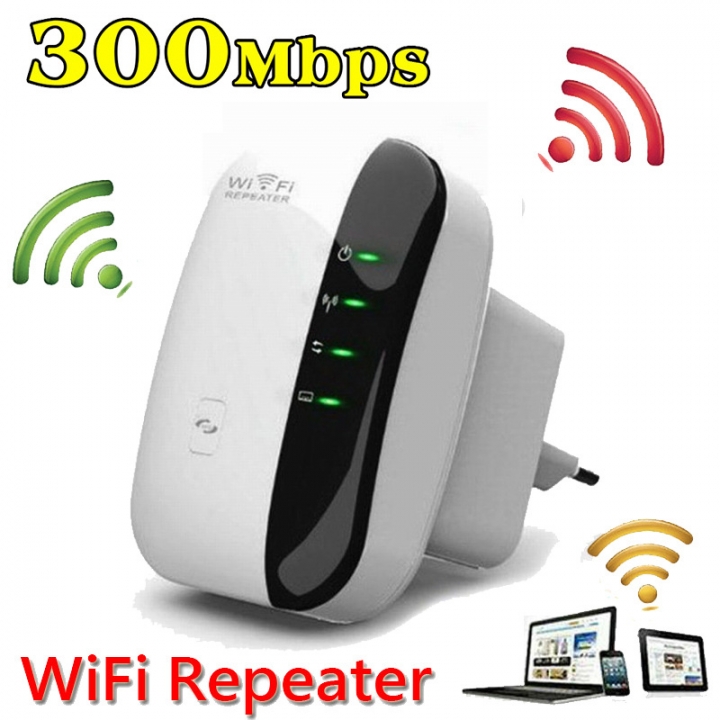 300Mbps 2.4GHz WiFi Repeater Wireless Router Signal Booster Extender Amplifier UK 3 Pin Plug