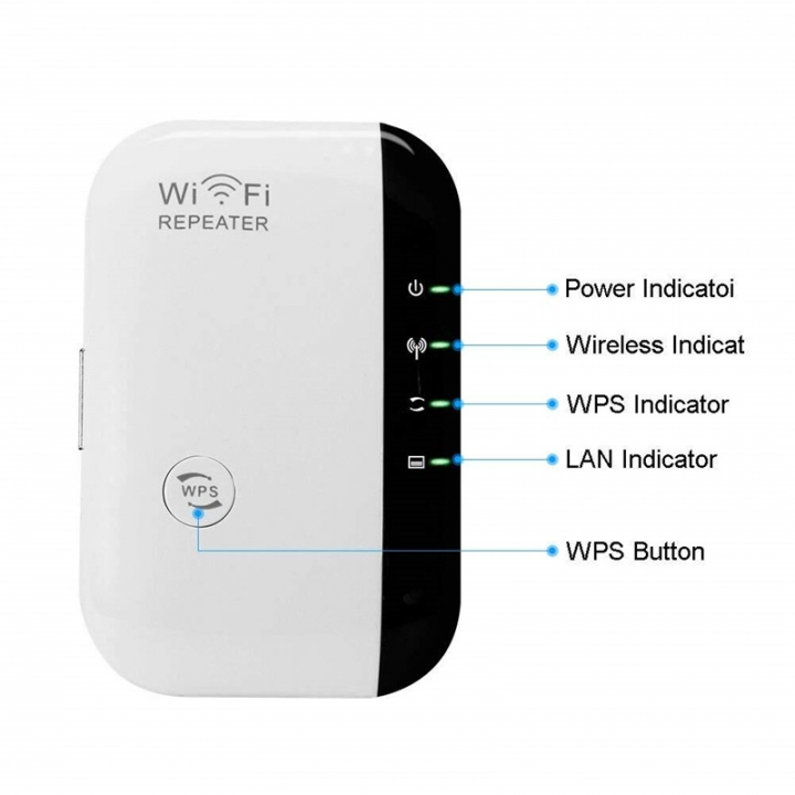 300Mbps 2.4GHz WiFi Repeater Wireless Router Signal Booster Extender Amplifier UK 3 Pin Plug