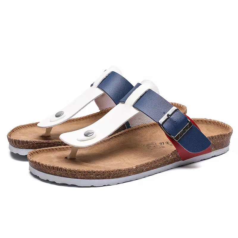 Unisex Summer New Style Fashion Casual Cork Slippers Beach Outdoor Slippers Size 35-44