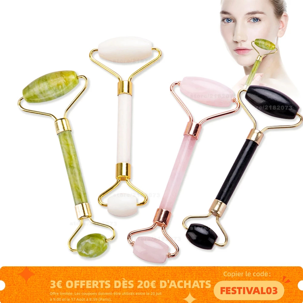 Jade Massagers For Face Body Gua Sha Scraper Beauty Facial Natural Gouache Stone Massage Slimming