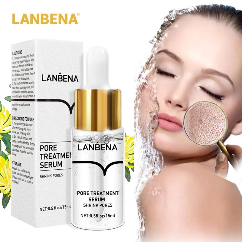 Pore Shrinking Serum Essence Pores Treatment  Oil-Control Firming Moisturizing Smooth Skin Care