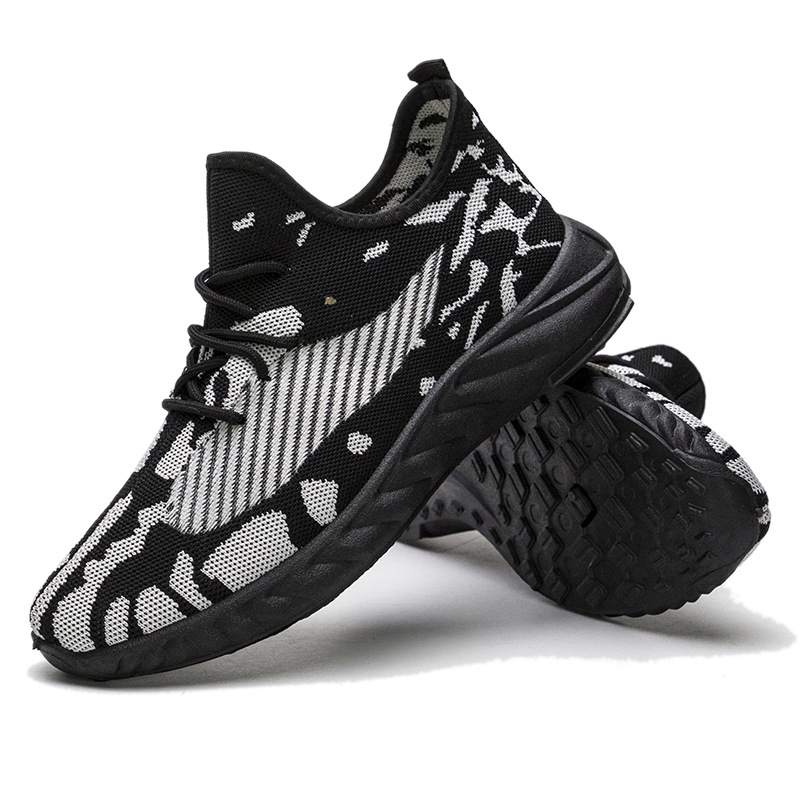 New Style Leisure Sports Flying Woven Men's Tennis Shoes Light And Non Slip Men's Sports Shoes