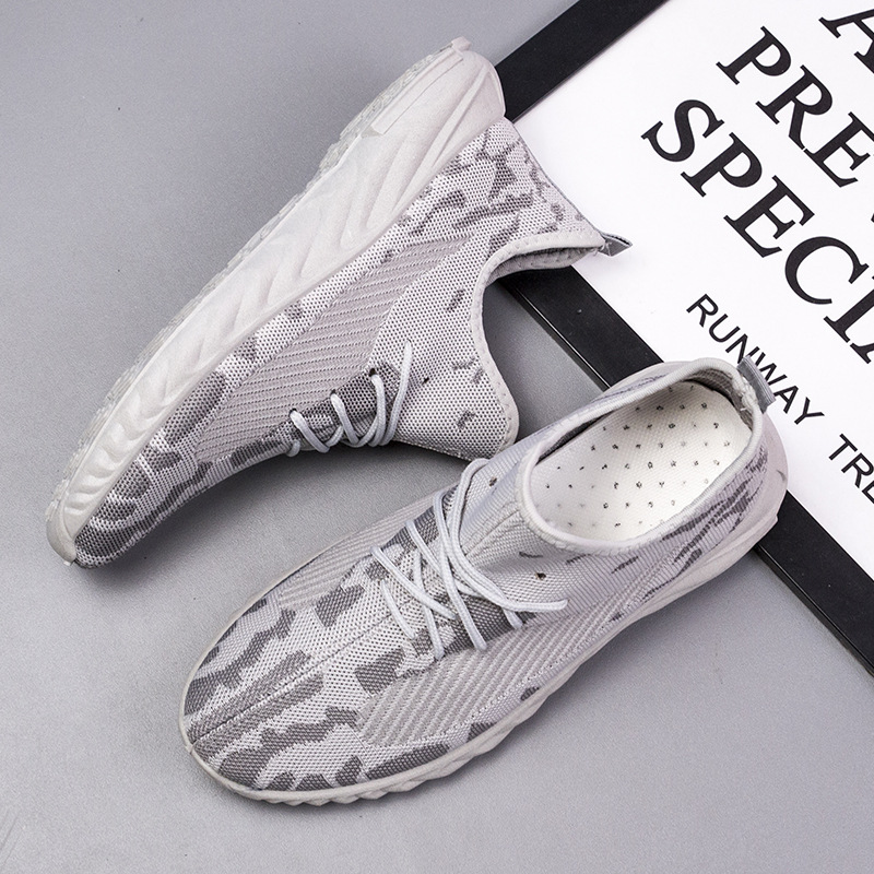 New Style Leisure Sports Flying Woven Men's Tennis Shoes Light And Non Slip Men's Sports Shoes