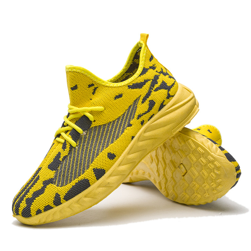 New Style Leisure Sports Flying Woven Men's Tennis Shoes Light And Non Slip Men's Sports Shoes