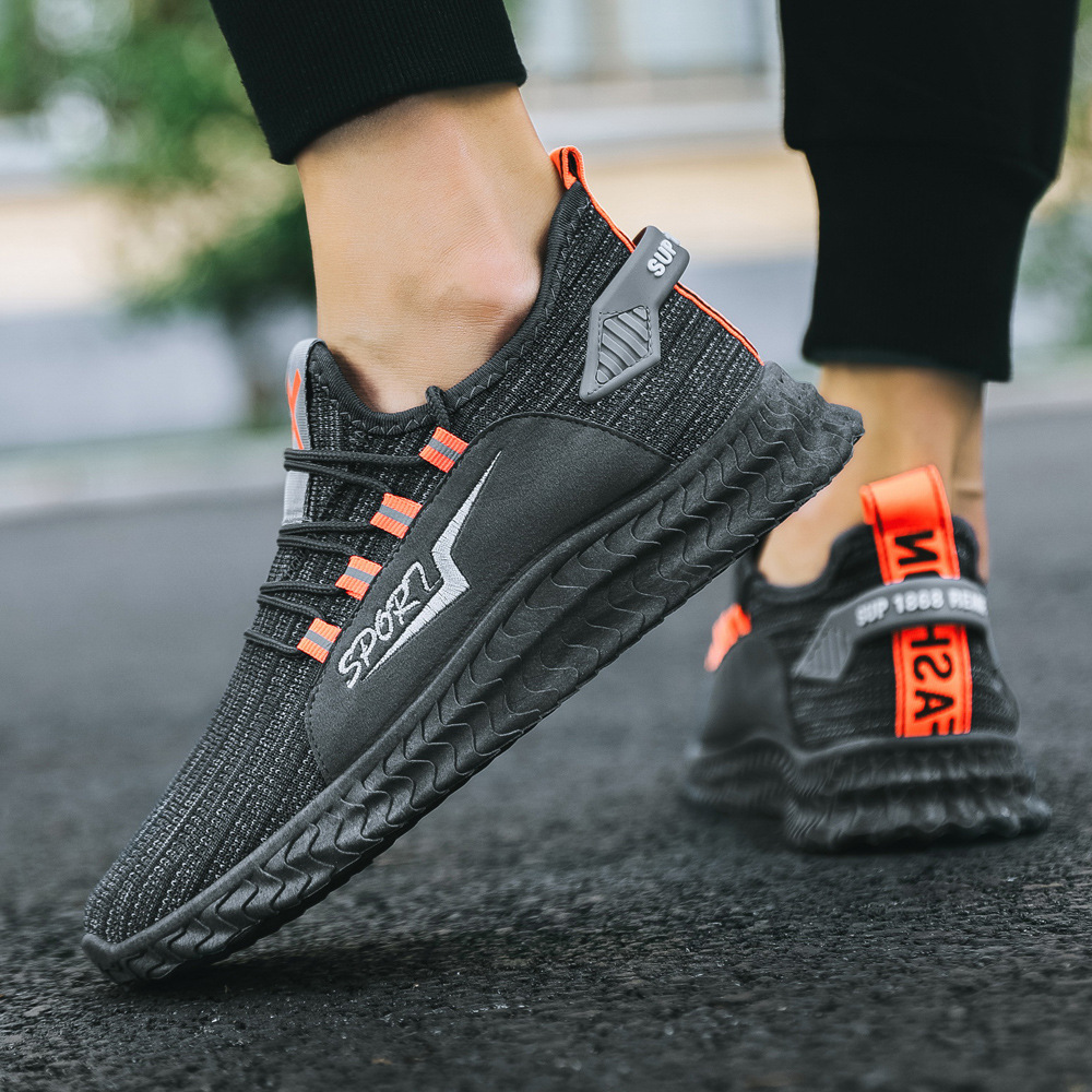 Mens Shoes New Reflective Shoes Casual Versatile Sports Shoes Boys  Non Slip Shoes Night Reflective