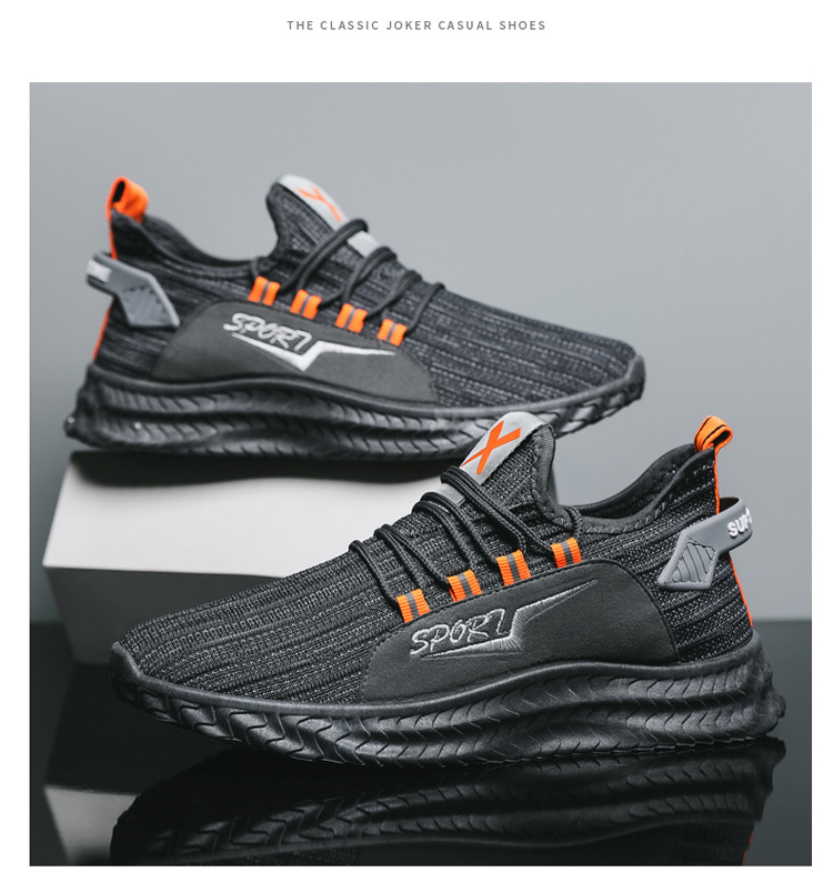 Mens Shoes New Reflective Shoes Casual Versatile Sports Shoes Boys  Non Slip Shoes Night Reflective