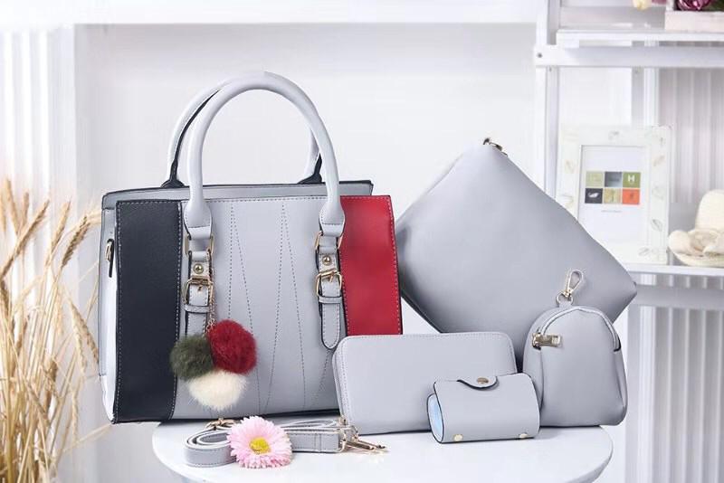 Elegant Ladies 5 in 1 Handbags 5pcs Bag