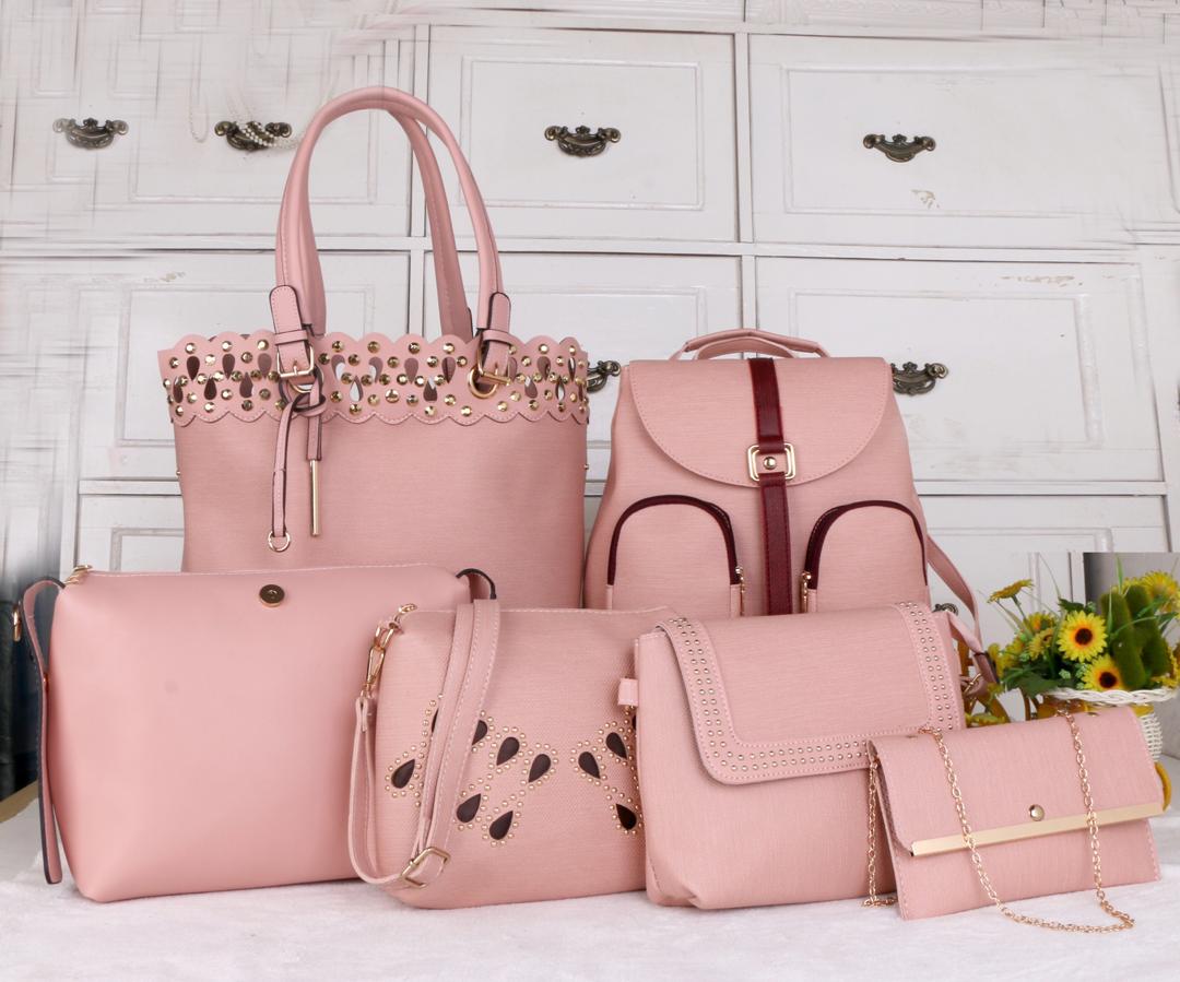 Elegant Women's Bags 6 in 1 Ladies Handbags with Backpack