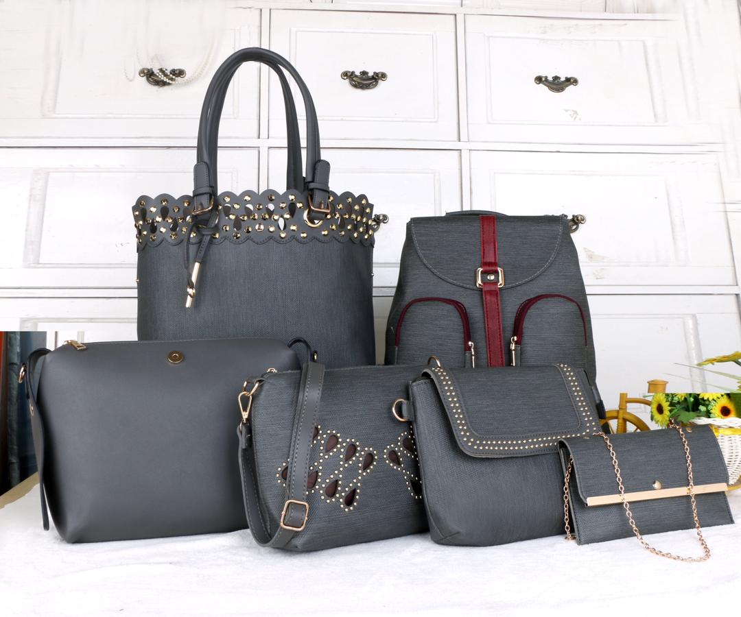 Elegant Women's Bags 6 in 1 Ladies Handbags with Backpack