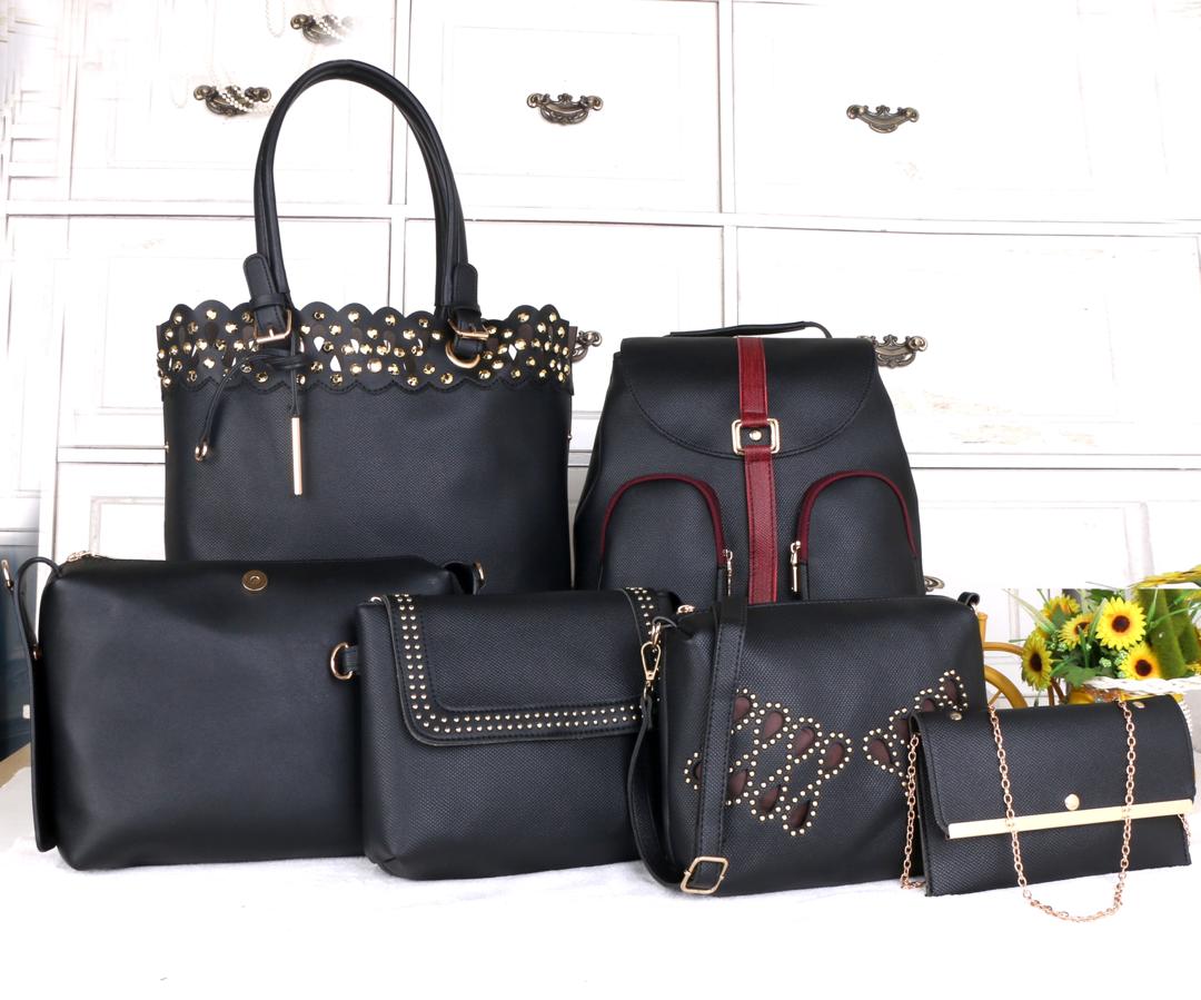 Elegant Women's Bags 6 in 1 Ladies Handbags with Backpack