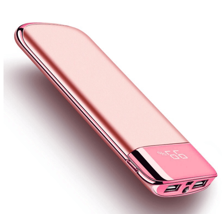 10000mah Power Bank External Battery PoverBank 2 USB LED Powerbank for android  iphone