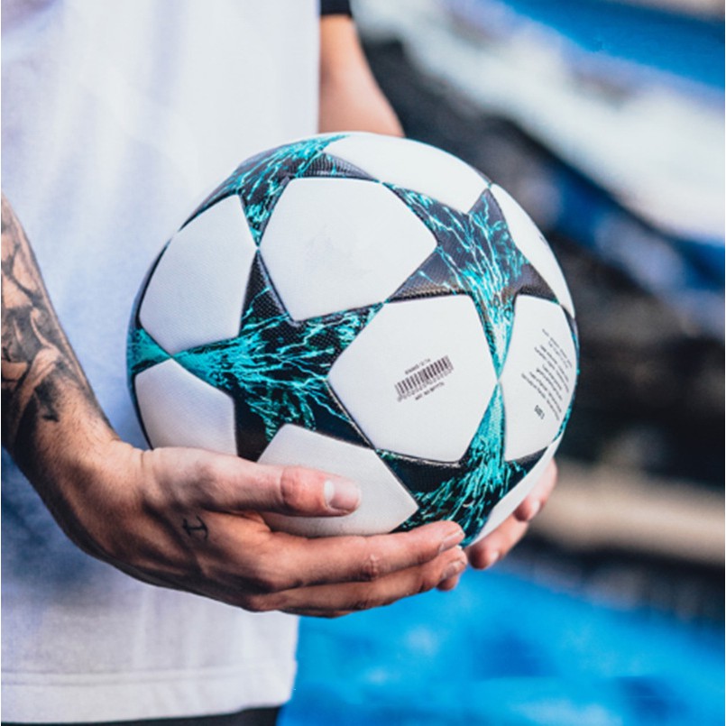 1 Set With Free Gift Pump FIFA UEFA Europe World Cup 2024 Football Champions League Mens Size 5 Five Football Soccer Ball And Professional Football Futsal Training Match Sports Socks Boots For Men