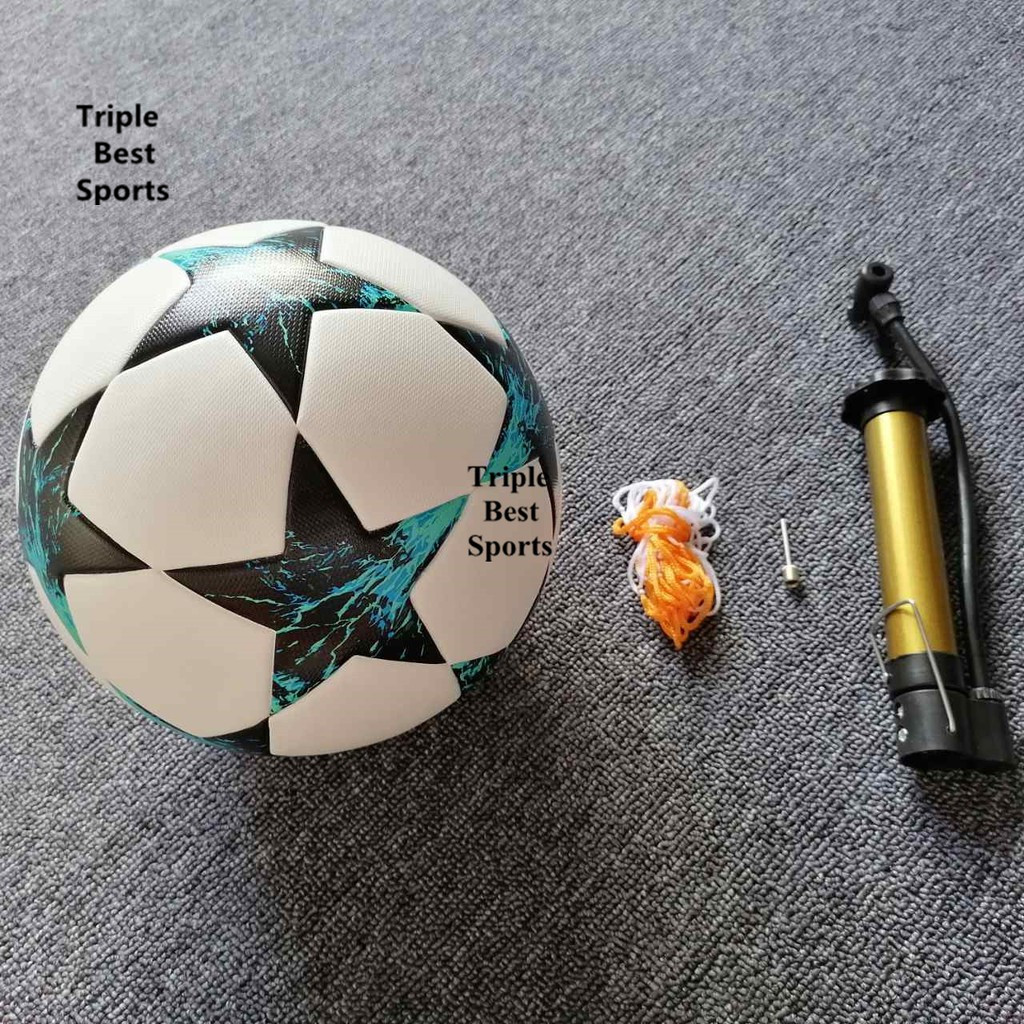 1 Set Football Size 5 Professional Team Training Indoor &amp; Outdoor Match Soccer Football Sports
