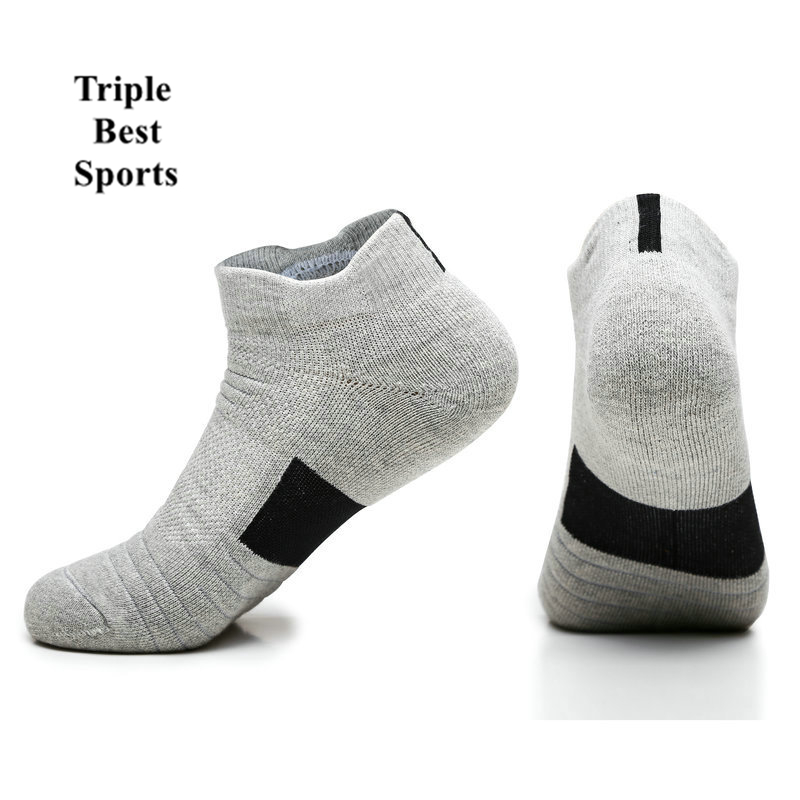 5 Pairs High Quality Men's Professional Basketball Running Compression Cotton Sports Stockings Socks 5 Pairs Crew Middle Ankle Size Mix Color Suit Grils Hosiery Black For Men Man Buckle