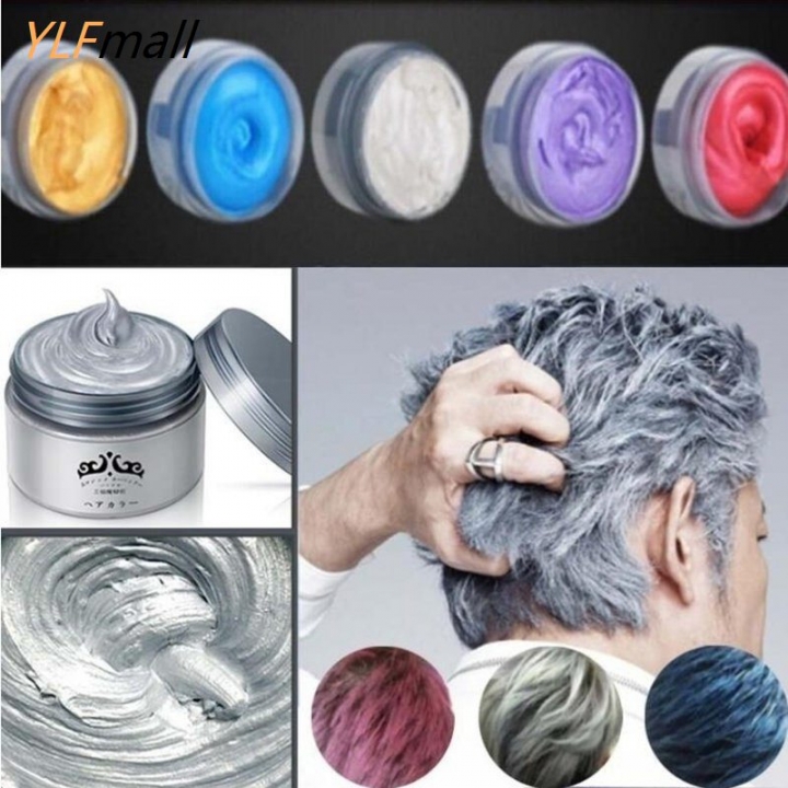 Light Gray Hair Cream Color Easy Temporary Diy Super Dye Yellow 120g