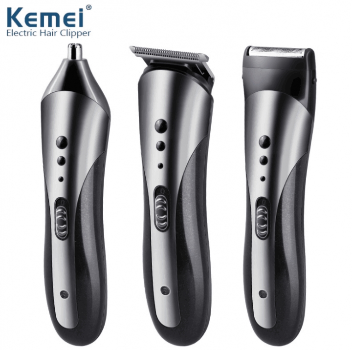 Orginal 3 in1 Rechargable Ear Nose Electric Shaver Beard Face Eyebrows Shaving Nose Hair Safe Shaver