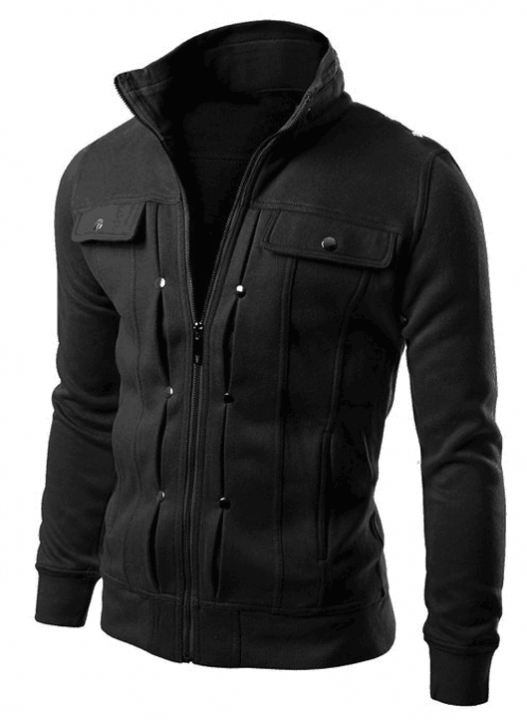 M&amp;J Jacket Men Causal Jackets Mens Stand Collar Fashion Bomber Jacket For Men Coat Male