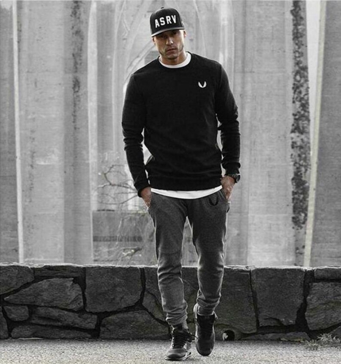 Cotton Men sportswear Pants Casual Elastic  Fitness Workout Pants skinny Sweatpants Trousers Jogger