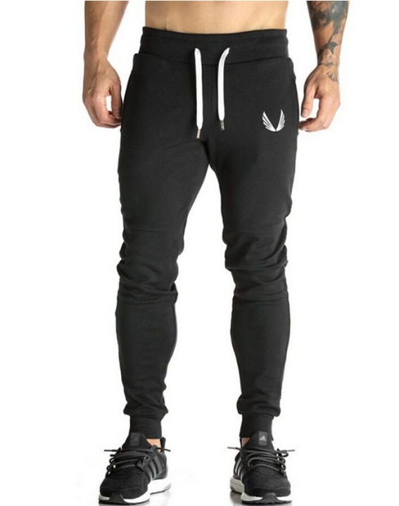 Cotton Men sportswear Pants Casual Elastic  Fitness Workout Pants skinny Sweatpants Trousers Jogger