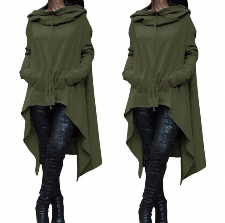 Hot Warm Women Hoodies Long Sleeve O-Neck Hooded Cotton Hoodie  Sweatshirt Pullover Tops Coats
