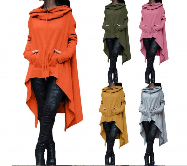 Hot Warm Women Hoodies Long Sleeve O-Neck Hooded Cotton Hoodie  Sweatshirt Pullover Tops Coats
