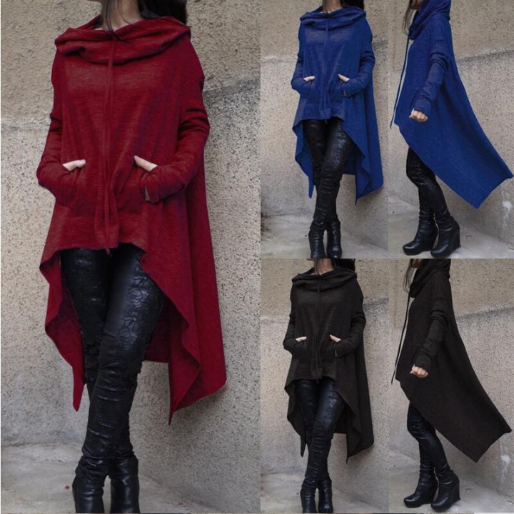 Hot Warm Women Hoodies Long Sleeve O-Neck Hooded Cotton Hoodie  Sweatshirt Pullover Tops Coats
