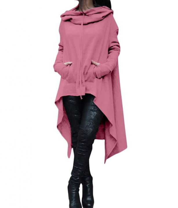 Hot Warm Women Hoodies Long Sleeve O-Neck Hooded Cotton Hoodie  Sweatshirt Pullover Tops Coats