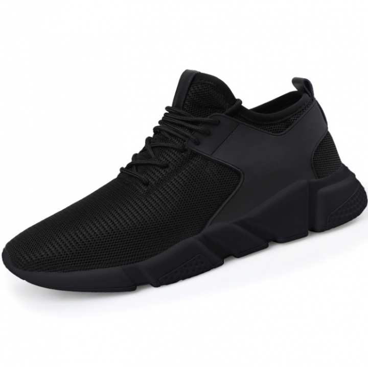 black jogging shoes