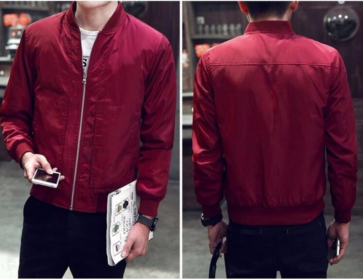 New Arrival Spring Autumn Men&apos;s Jackets Solid Fashion Coats Male Casual Slim Stand Collar Jacket