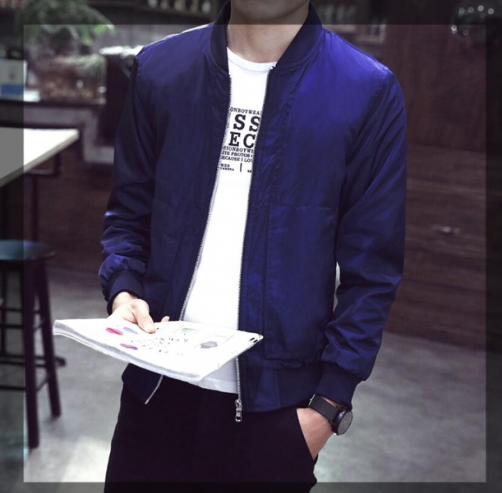 New Arrival Spring Autumn Men&apos;s Jackets Solid Fashion Coats Male Casual Slim Stand Collar Jacket