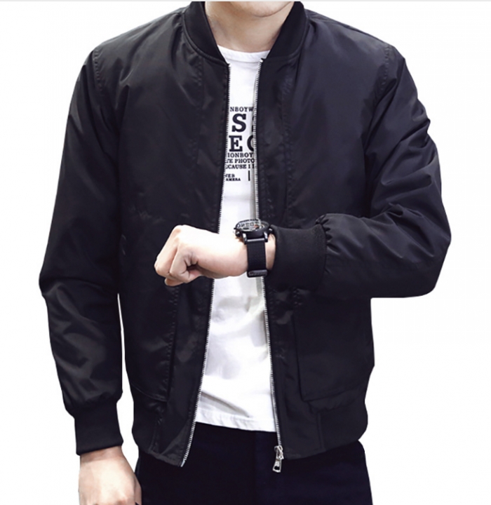 New Arrival Spring Autumn Men&apos;s Jackets Solid Fashion Coats Male Casual Slim Stand Collar Jacket