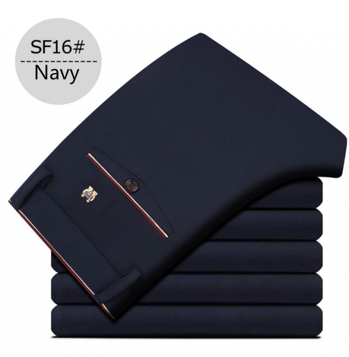 M&amp;J Business Casual Pants Men Formal Fit Full Length Perfume Office Wedding Mens Trousers