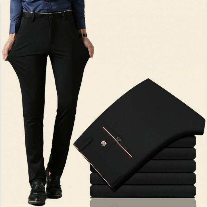 M&amp;J Business Casual Pants Men Formal Fit Full Length Perfume Office Wedding Mens Trousers