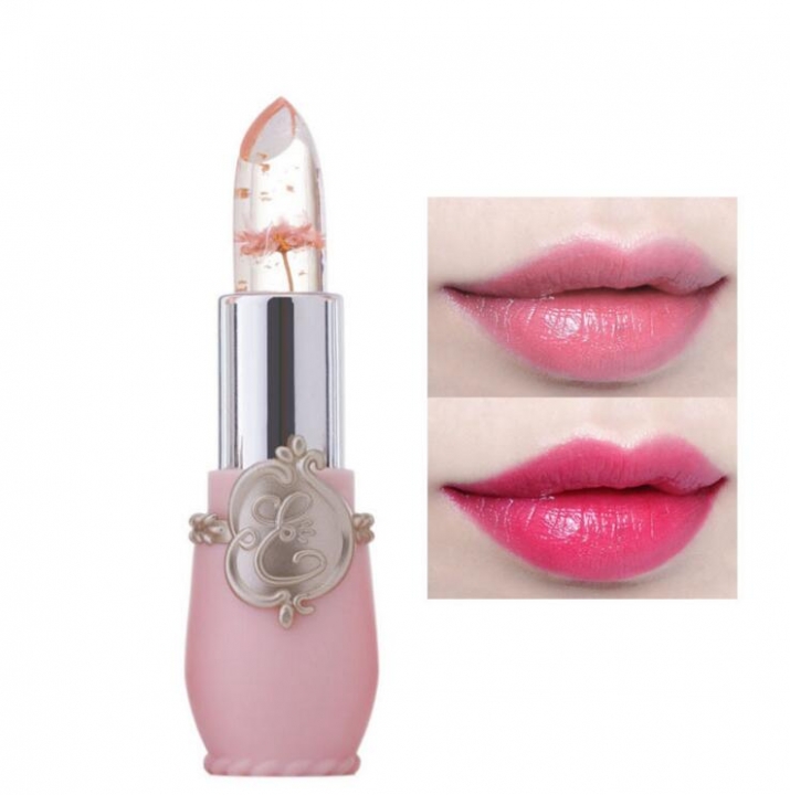 3Pcs Lip Makeup Lipstick Long Lasting Transparent Temperature Color Changing Flower LipStick