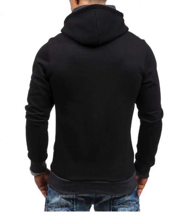 M&amp;J Men Hoodie Sweatshirt  Solid Color Fleece Tracksuit Hombre Hip Hop Male Hooded Sportswear