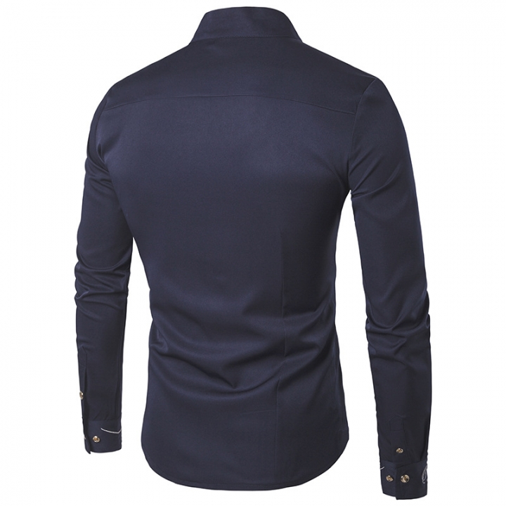 M&amp;J Men Shirts Casual Shirt Long Sleeve High Quality Slim Fit Fashion Male Shirts