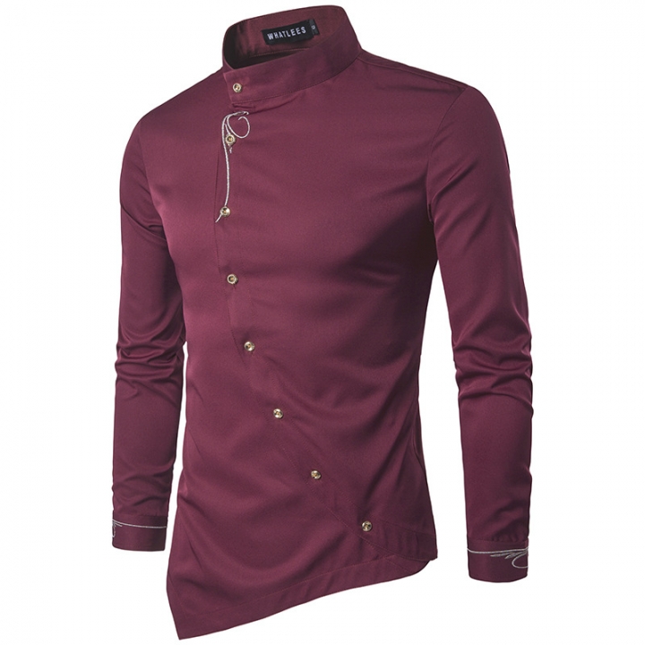 M&amp;J Men Shirts Casual Shirt Long Sleeve High Quality Slim Fit Fashion Male Shirts