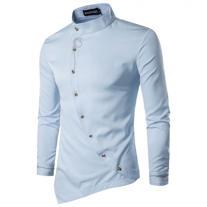 M&amp;J Men Shirts Casual Shirt Long Sleeve High Quality Slim Fit Fashion Male Shirts