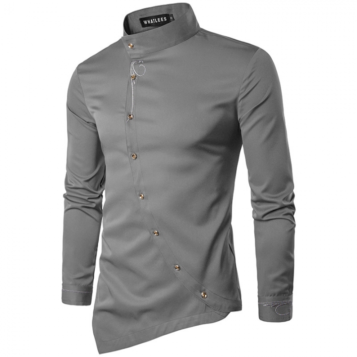 M&amp;J Men Shirts Casual Shirt Long Sleeve High Quality Slim Fit Fashion Male Shirts