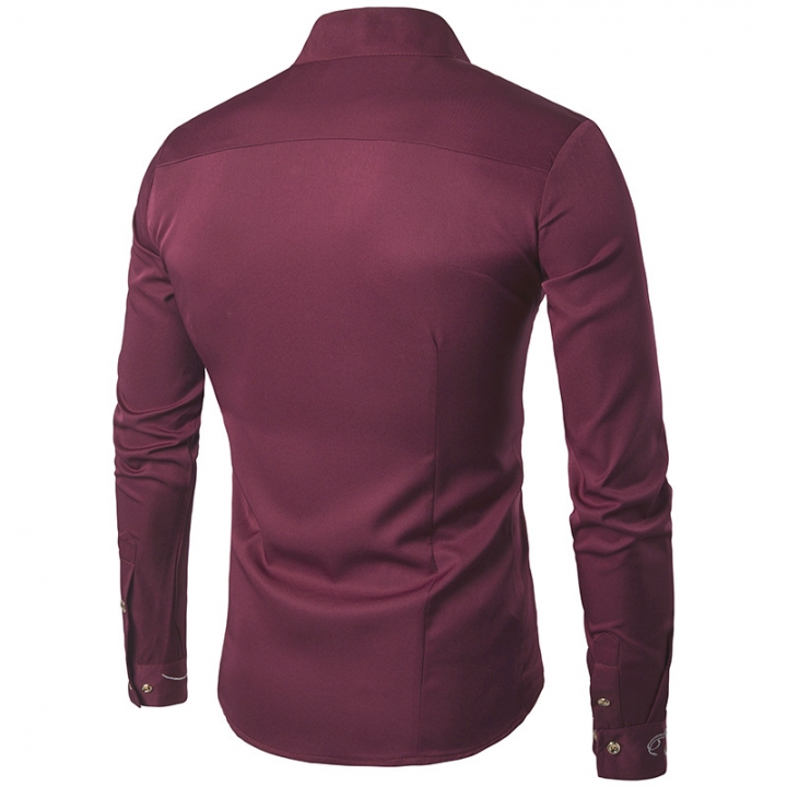 M&amp;J Men Shirts Casual Shirt Long Sleeve High Quality Slim Fit Fashion Male Shirts