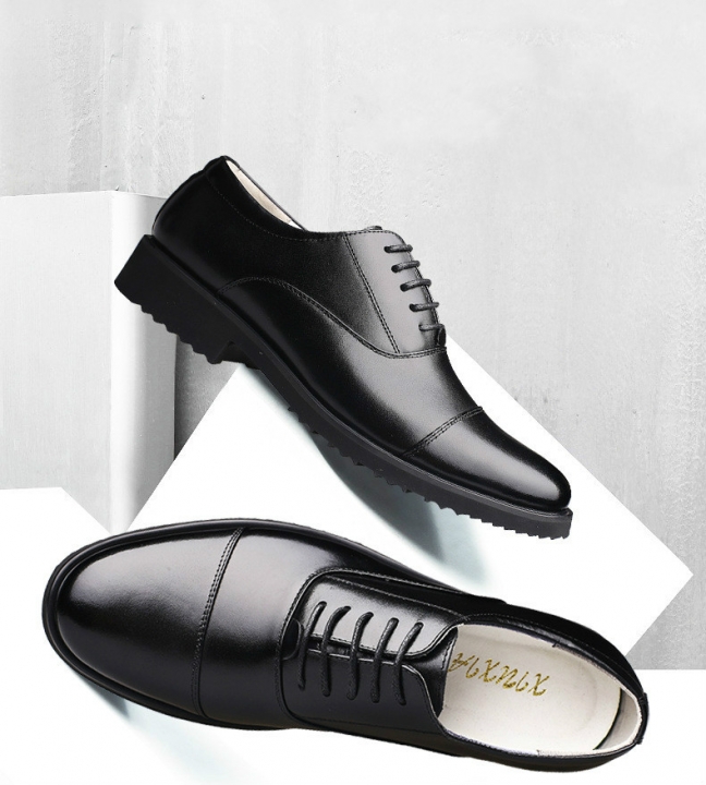 High Quality Men&apos;s Genuine Leather Shoes Office Official Shoes Wedding Party Shoes Male Formal Shoes