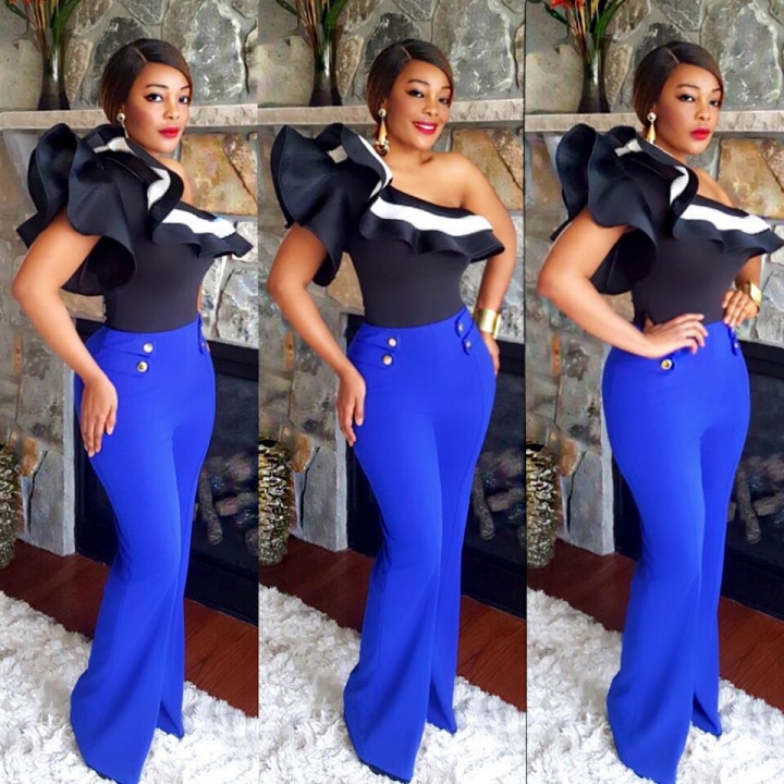 M&J Wide Leg High Waist Women Pants Button Casual Pants Office Lady Fashion Women Trousers