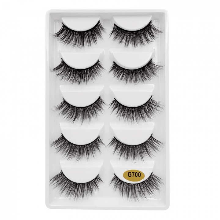 3/5 Pairs Natural False Eyelashes Thick Makeup Real 3D Mink Lashes Soft Eyelash Extension