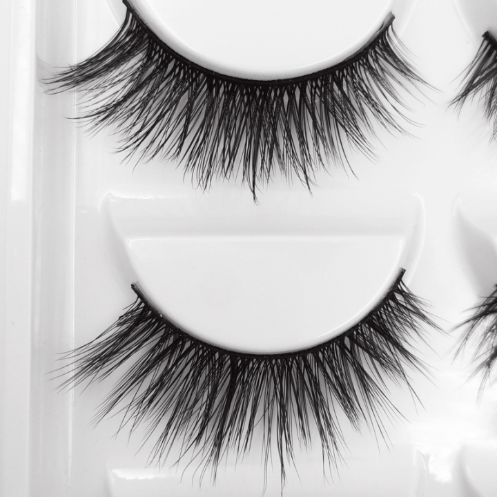 3/5 Pairs Natural False Eyelashes Thick Makeup Real 3D Mink Lashes Soft Eyelash Extension