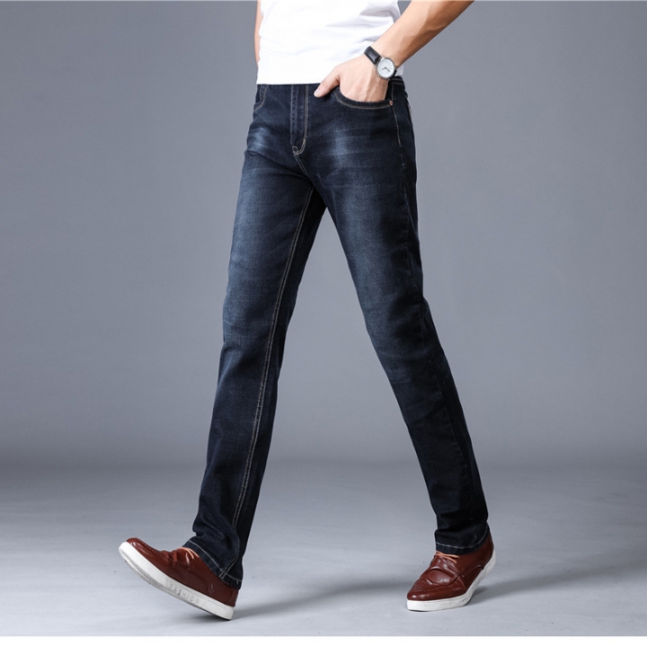 M&amp;J New Arrival  Stretch Men Jeans High Quality Men Denim Trousers Slim Straight Business Men Pants