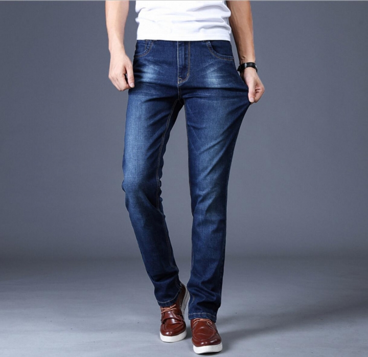 M&amp;J New Arrival  Stretch Men Jeans High Quality Men Denim Trousers Slim Straight Business Men Pants