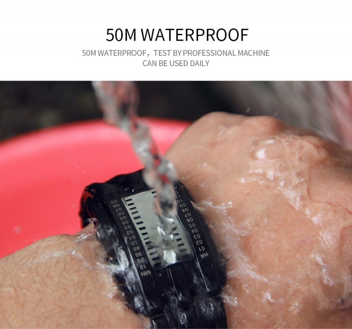 SKMEI Fashion Creative Watches Men Luxury Brand Digital LED Display Waterproof Lover&apos;s Wristwatches
