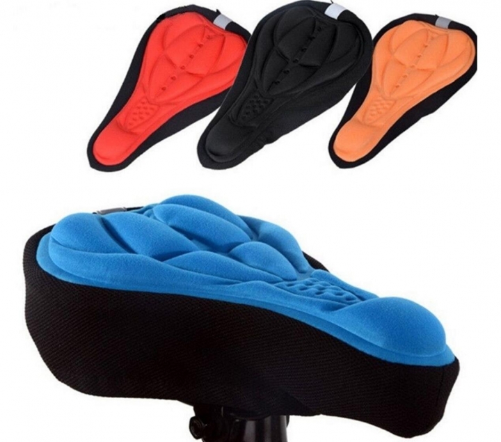 M&amp;J Cycling 3D Pad Bicycle Soft Saddle Seat Cover Bike Cushion Outdoor Sports Bicycle Accessories